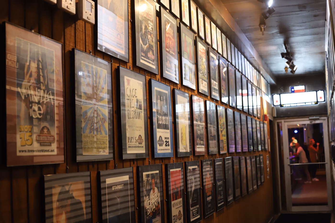 The hallway of fame at Brewster Street Downtown