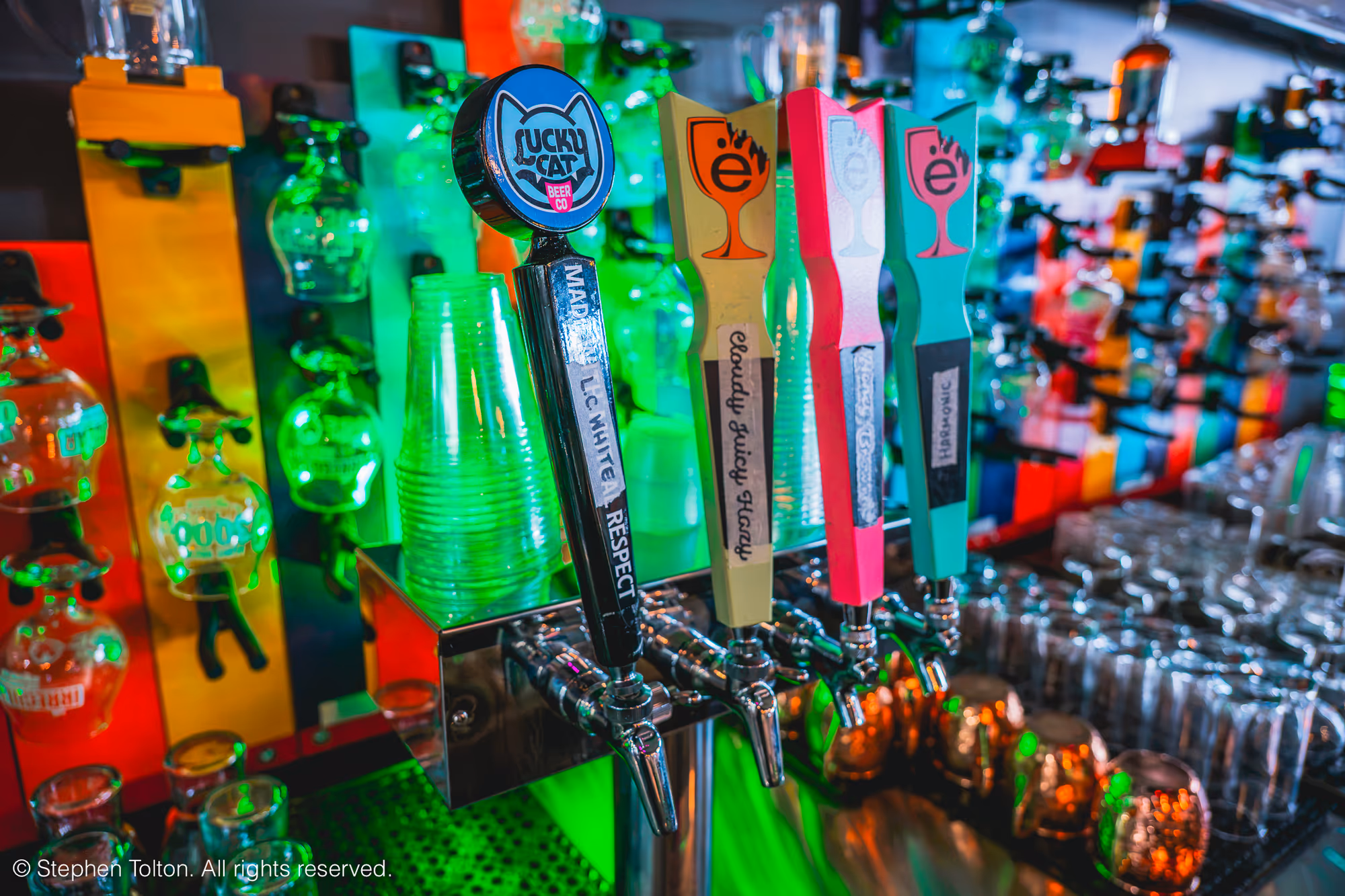 Barrel racks at Broken Goblet