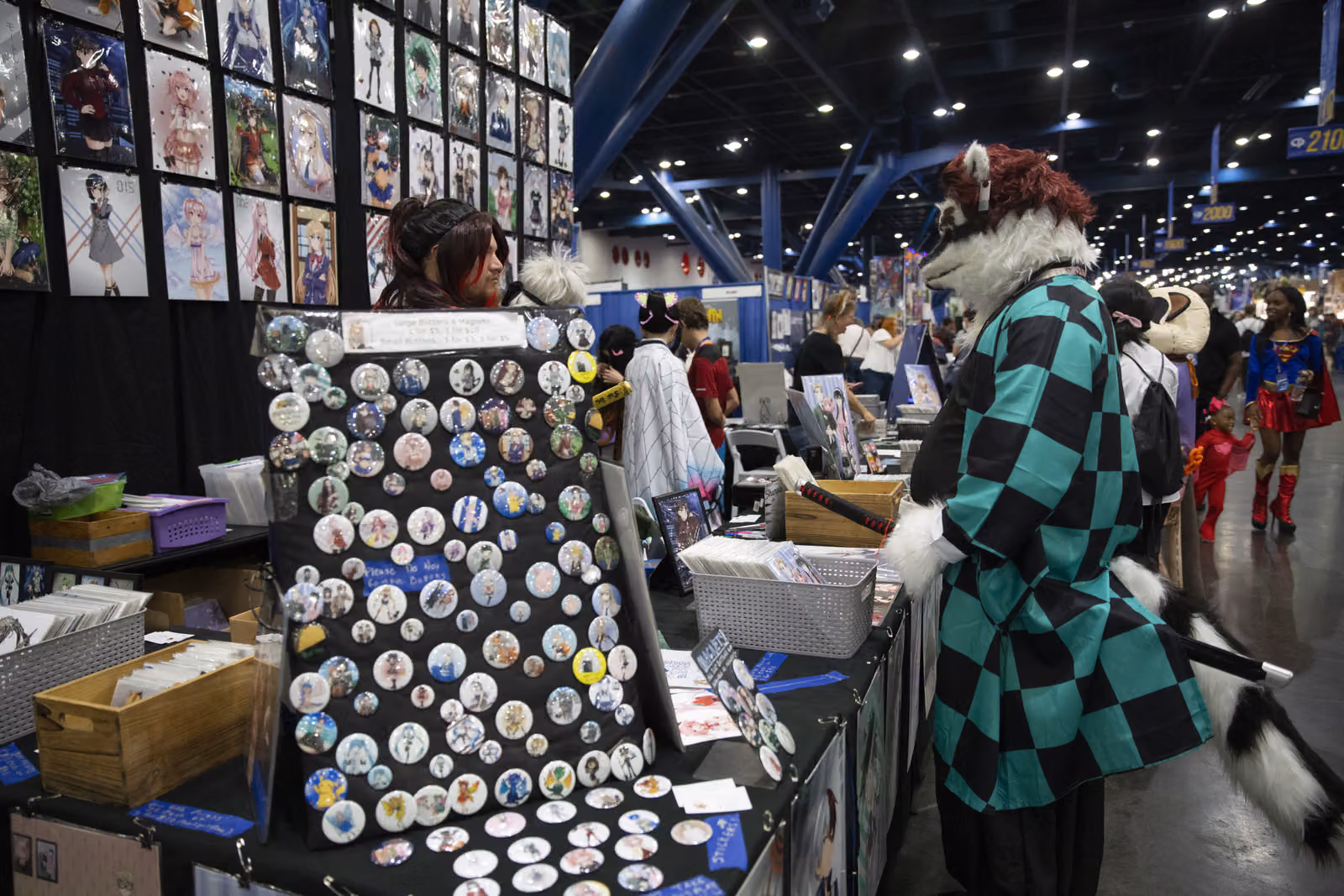 Vendors on the show floor