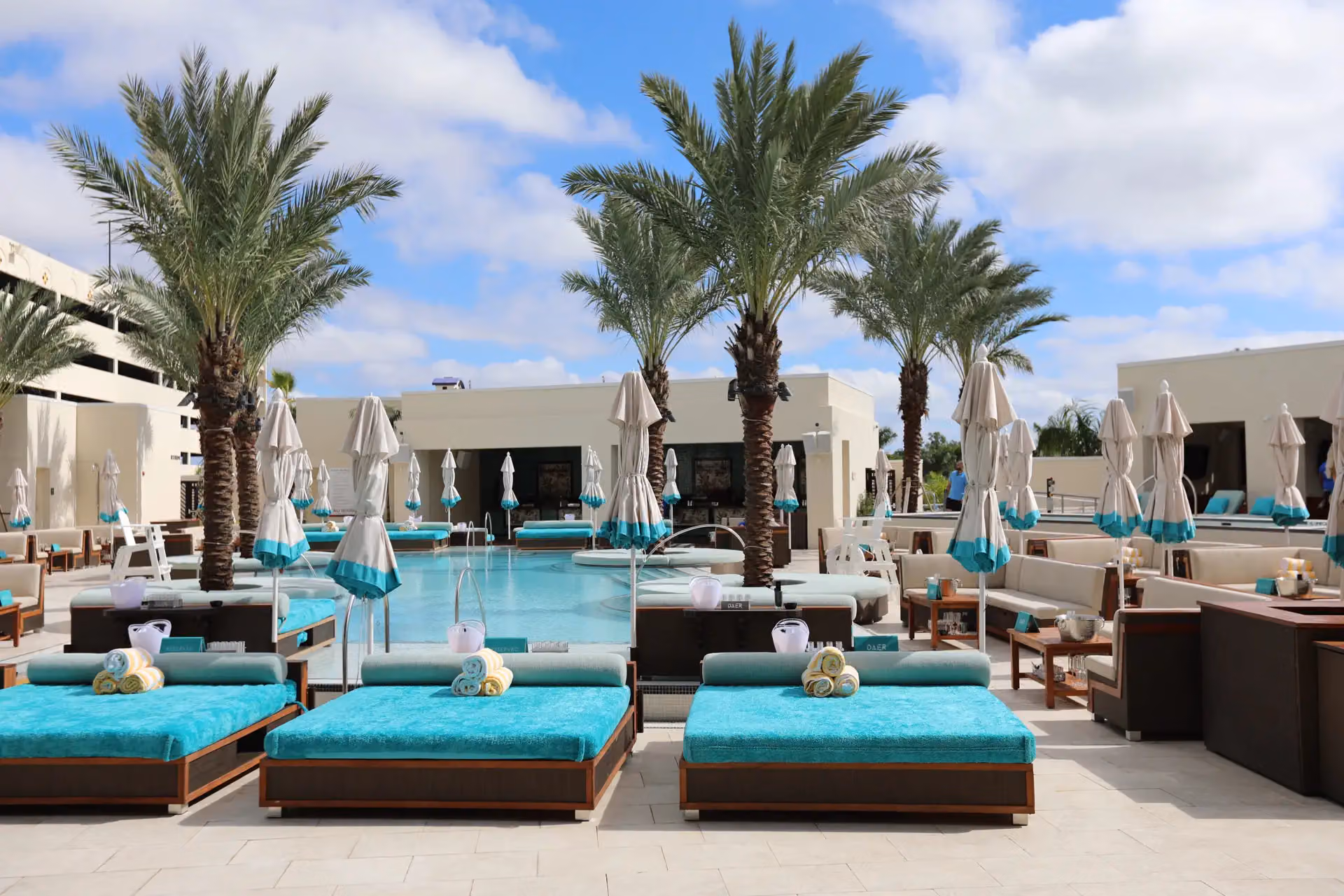 DAER Dayclub pool and daybeds
