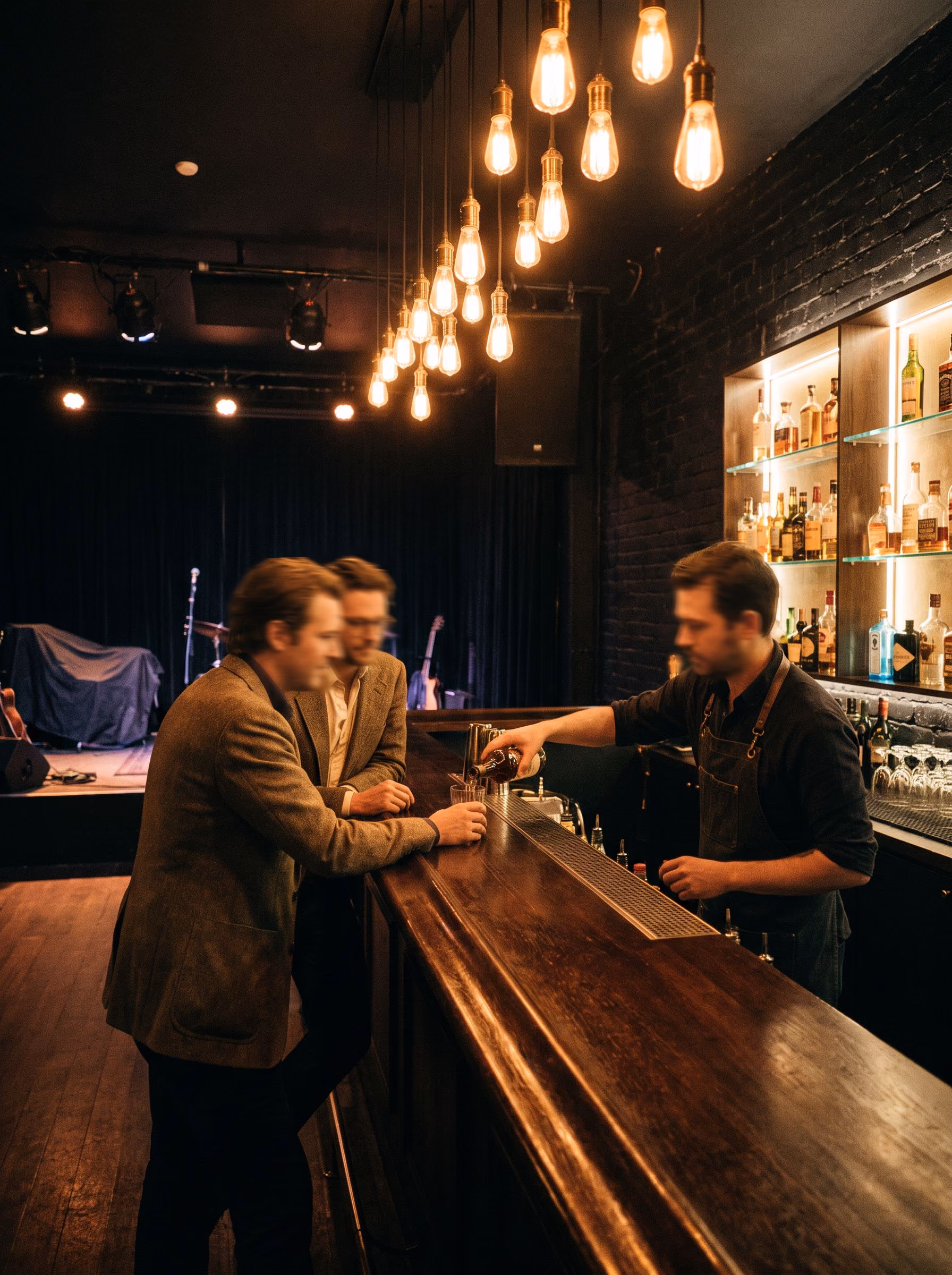 The bar at the Moxi
