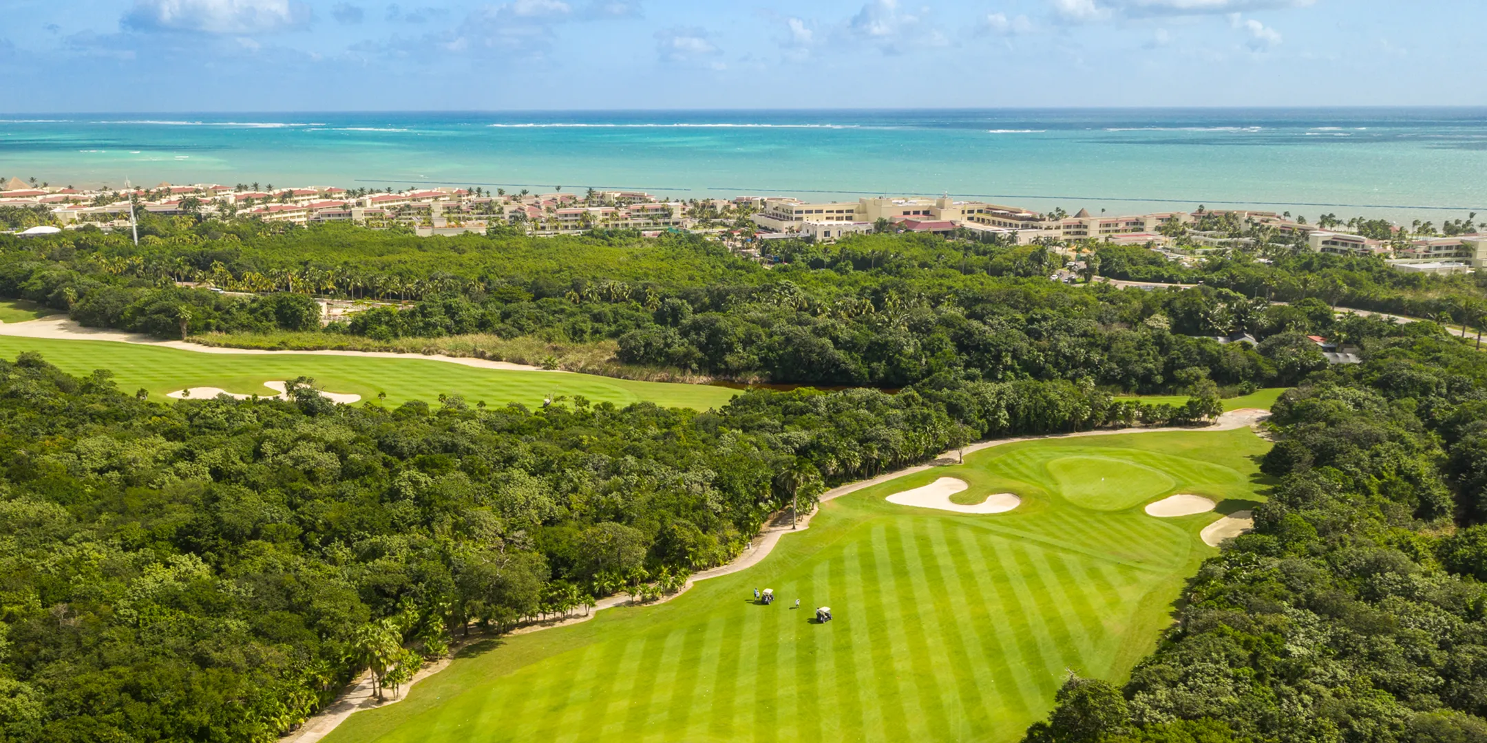 The golf course at Moon Palace Cancun