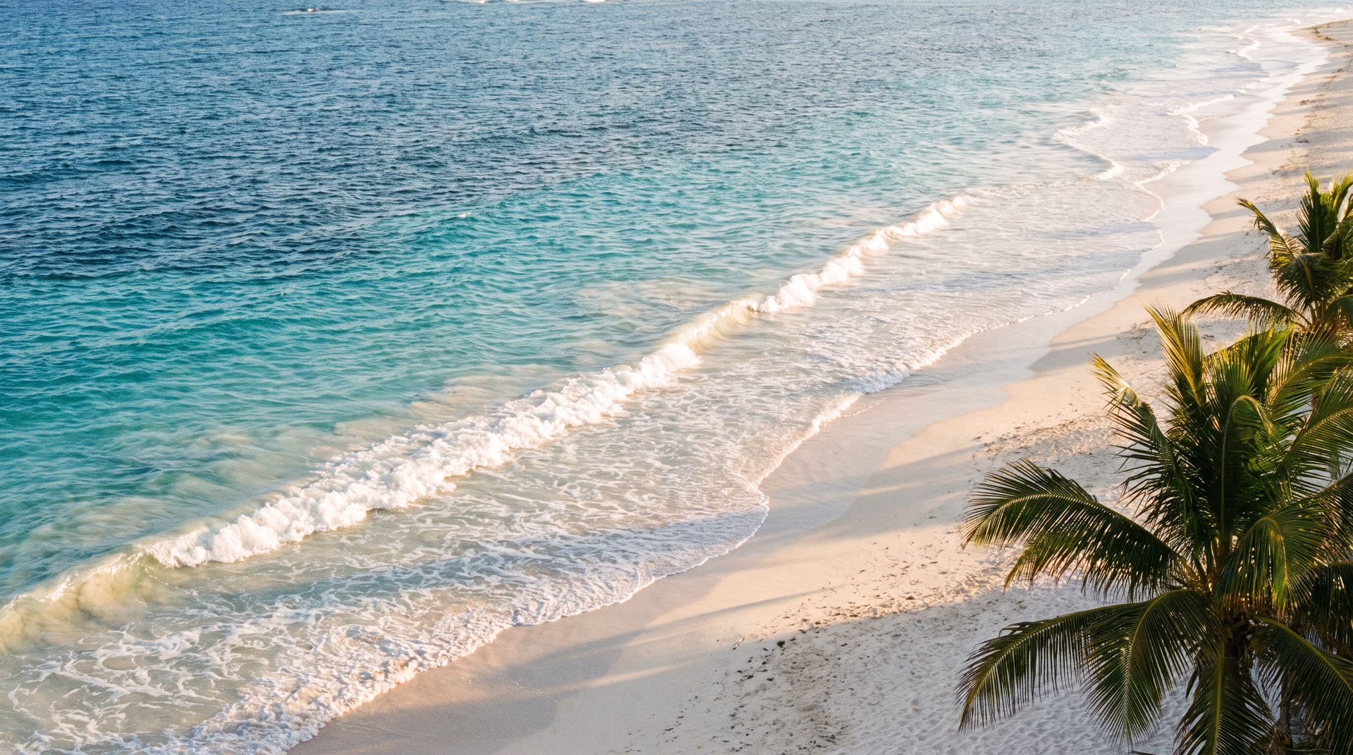 Caribbean water in Riviera Cancun