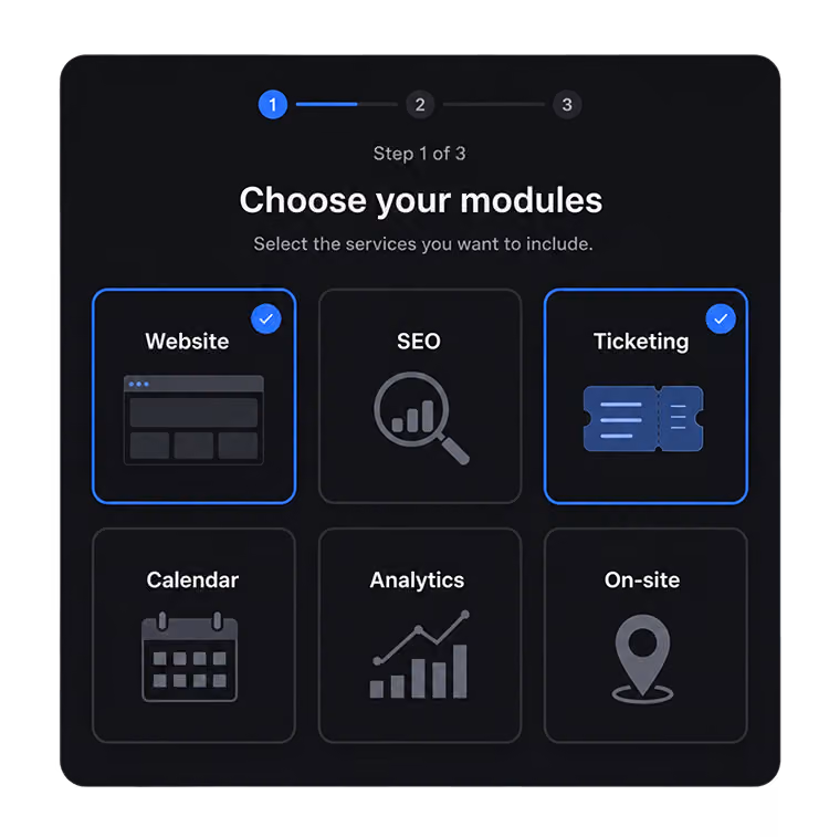 Choose your modules