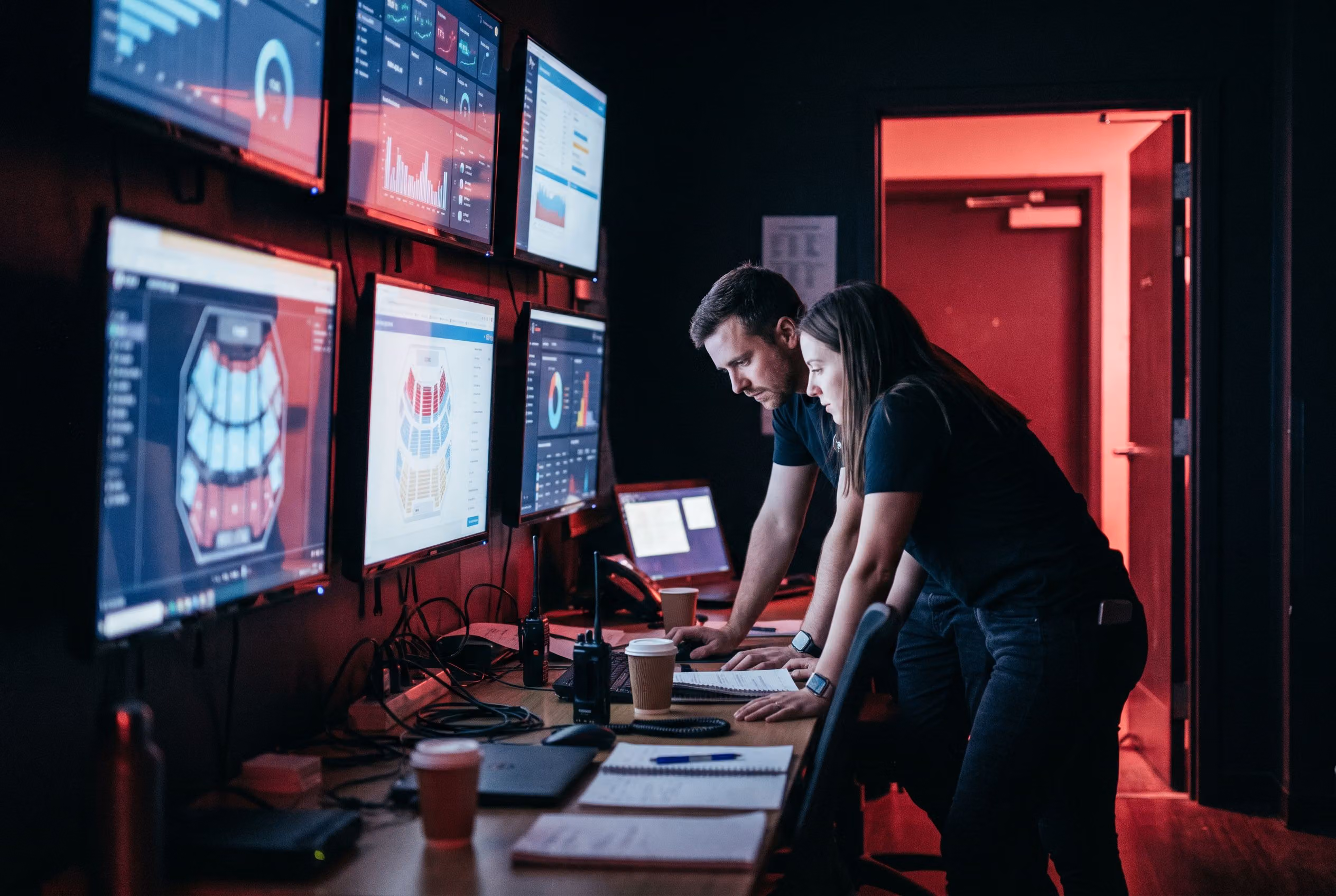 Operations room during show time