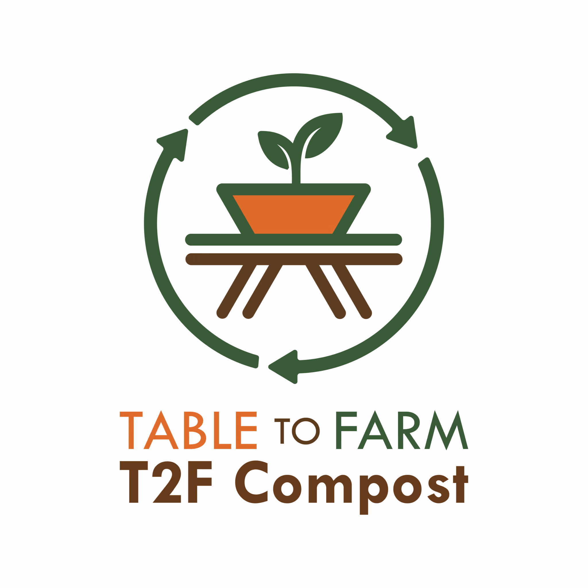 Table to Farm T2F Compost logo