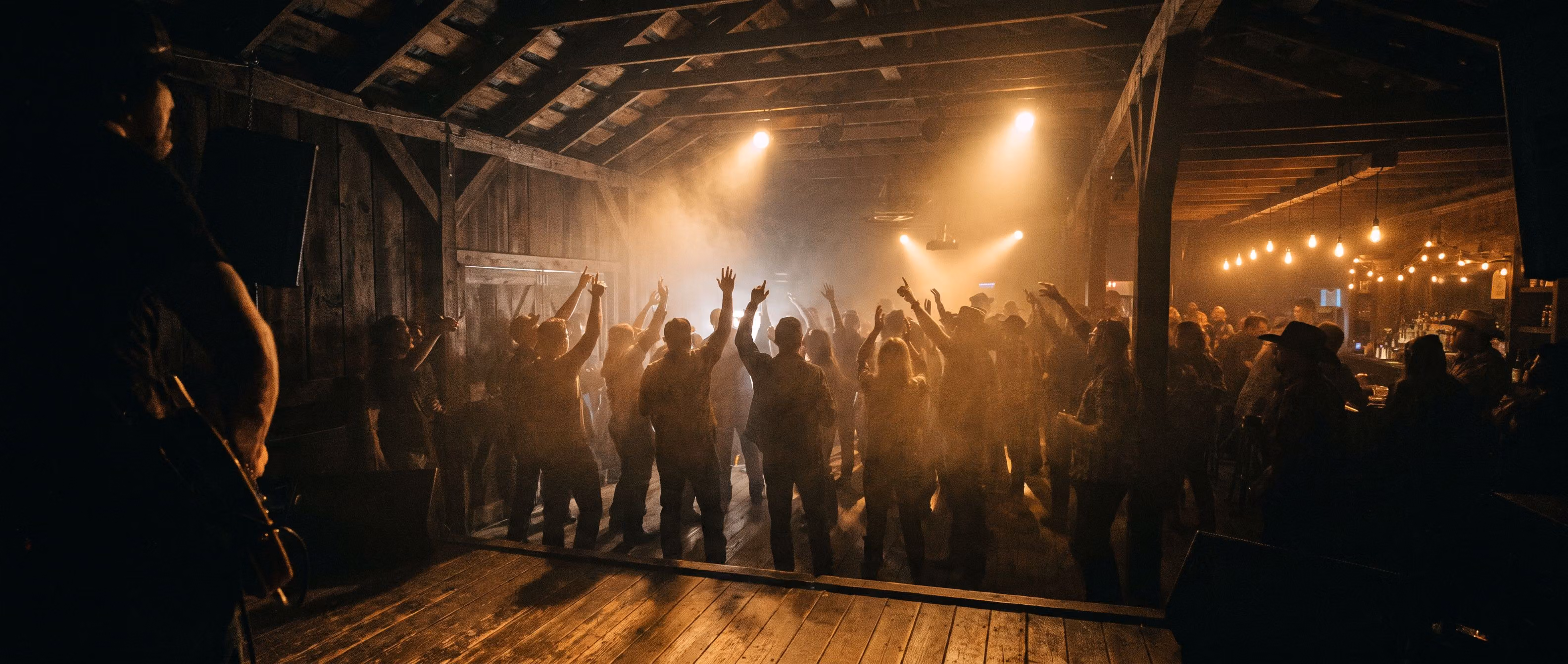 The Wildwood Saloon room seen from the stage