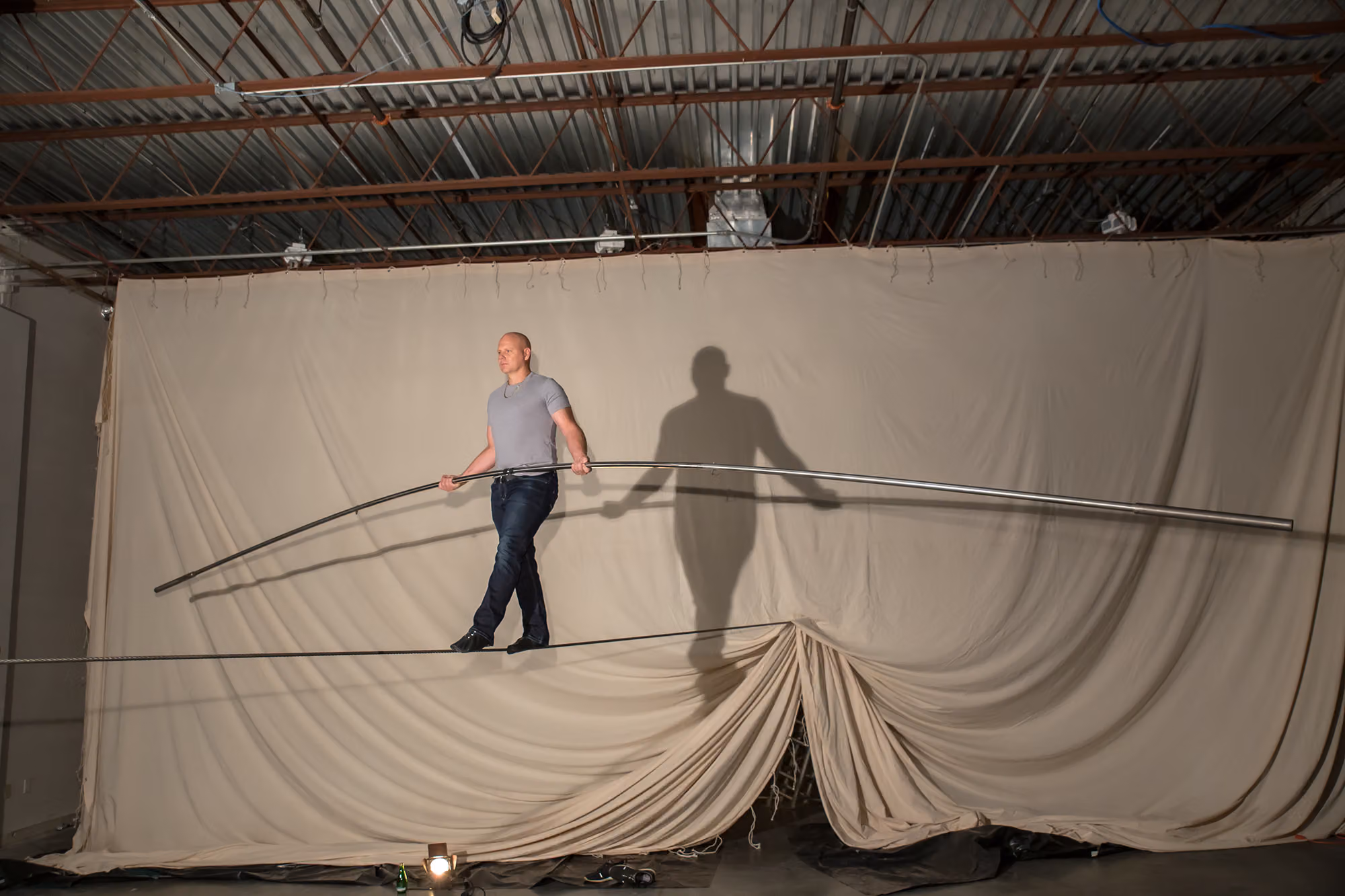 Nik Wallenda on the high wire