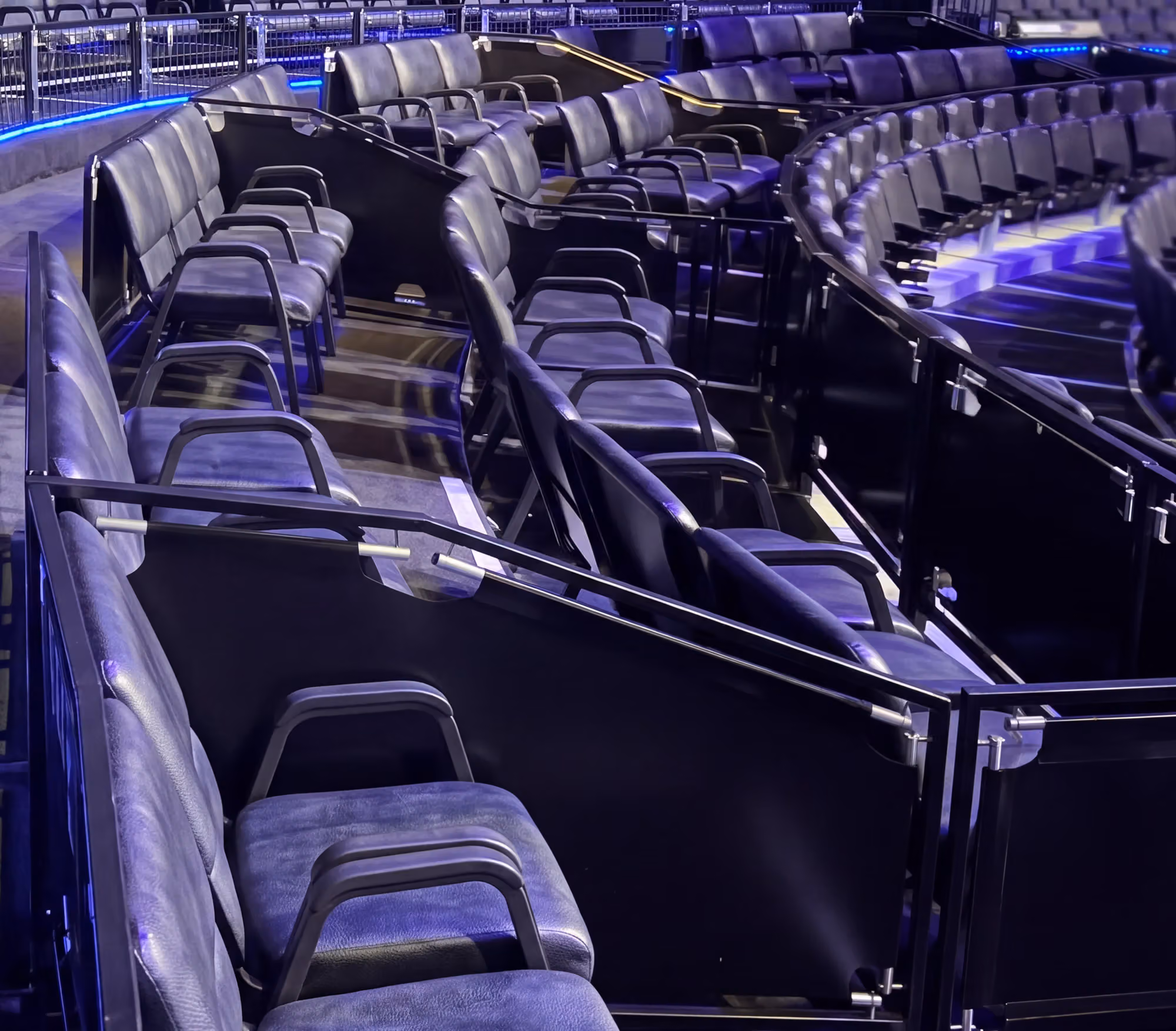 Box seating at the Wonderland Big Top