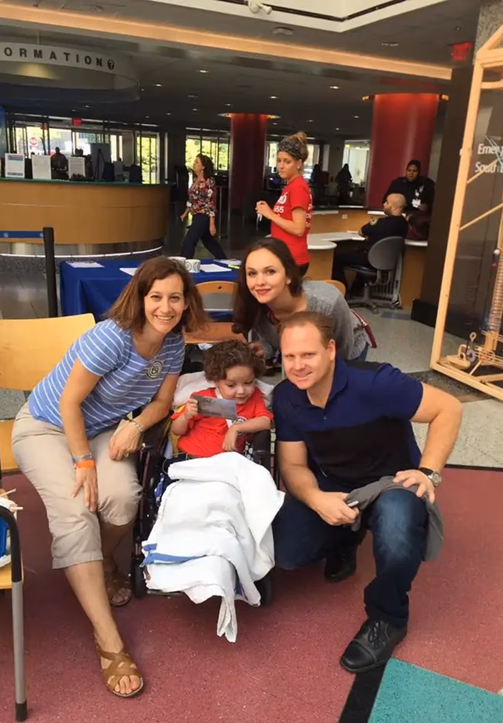 Families brought together by the foundation
