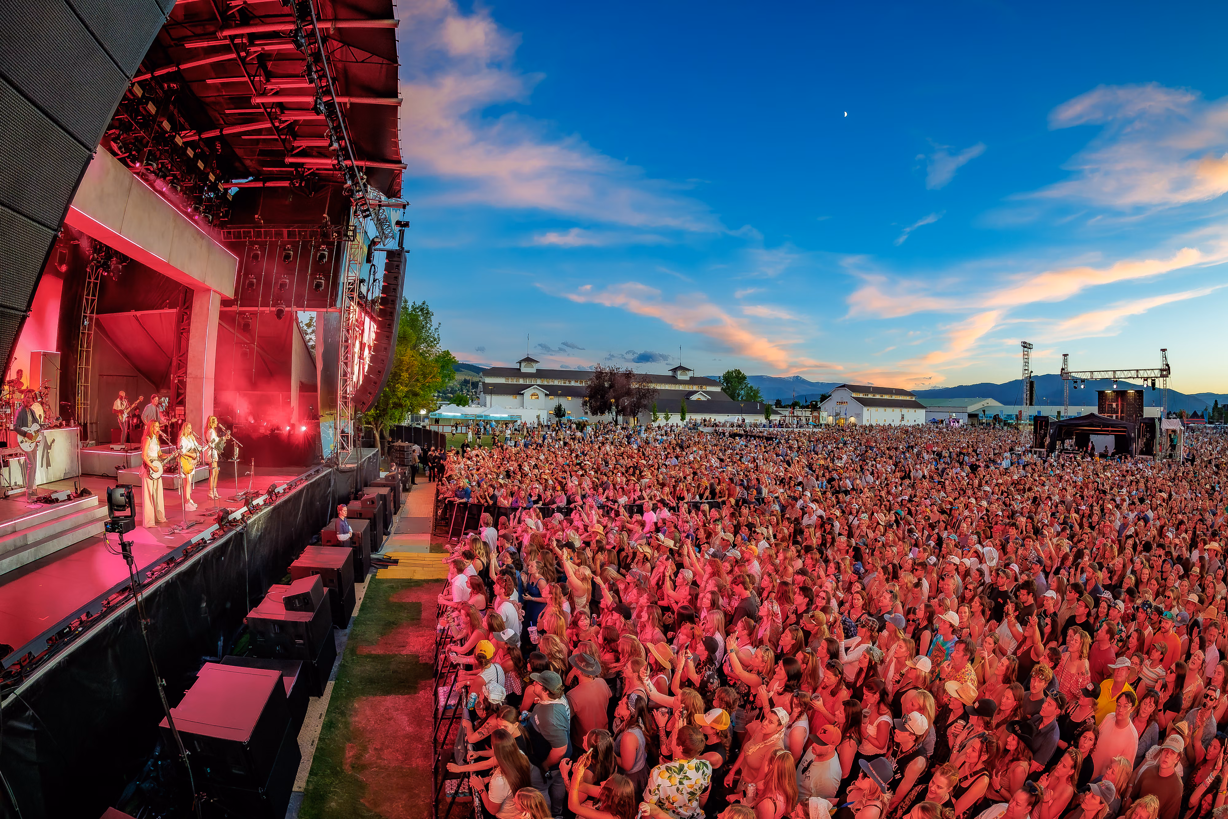 Zootown Festival crowd at the main stage