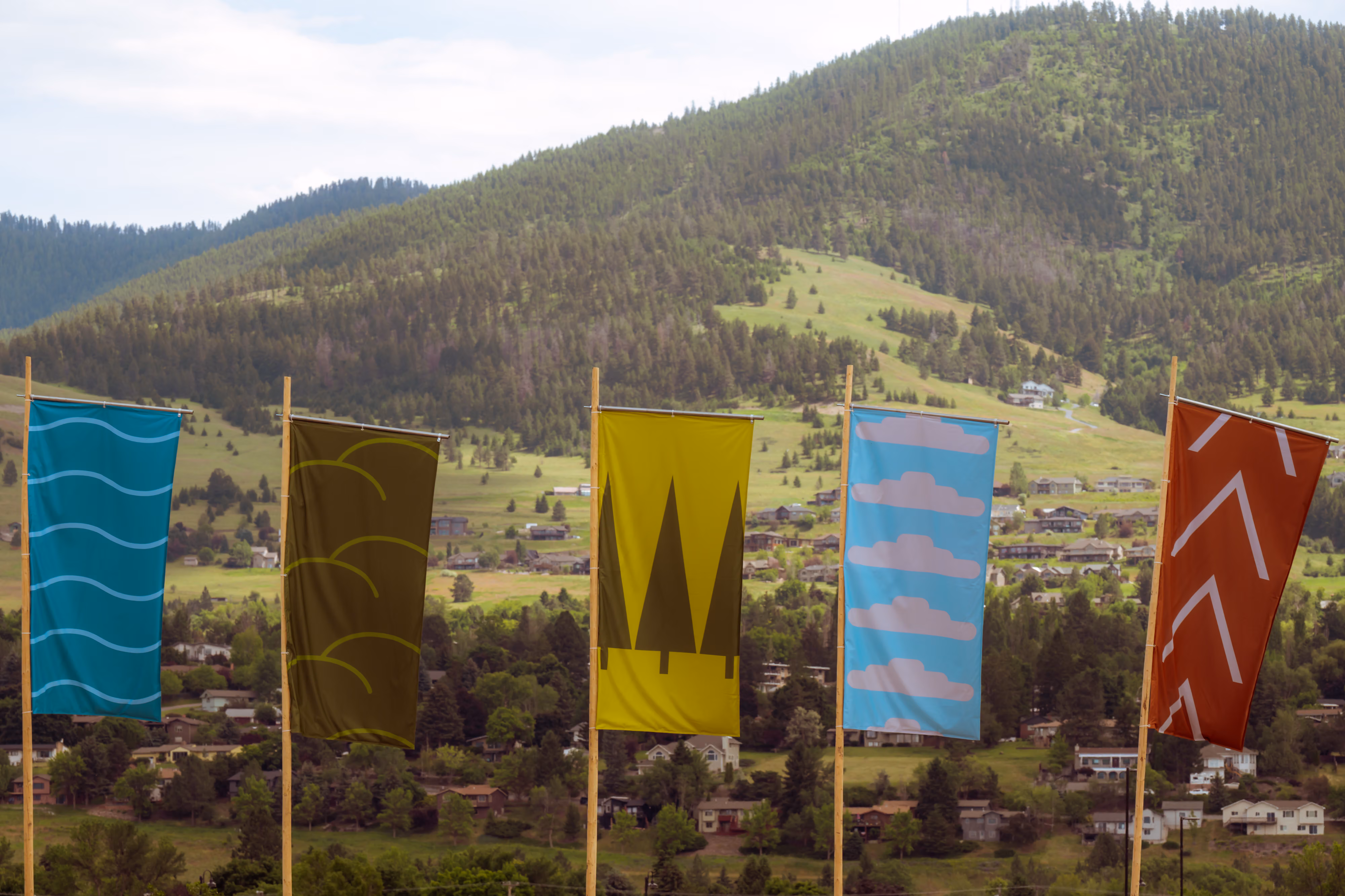 Festivalgoers enjoying a summer afternoon in Missoula